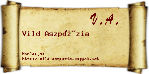 Vild Aszpázia névjegykártya